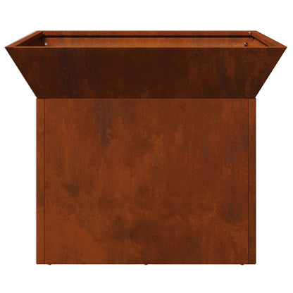 vidaXL Fire Pit Rusty 50 x 50 x 40 cm Weathering steel
