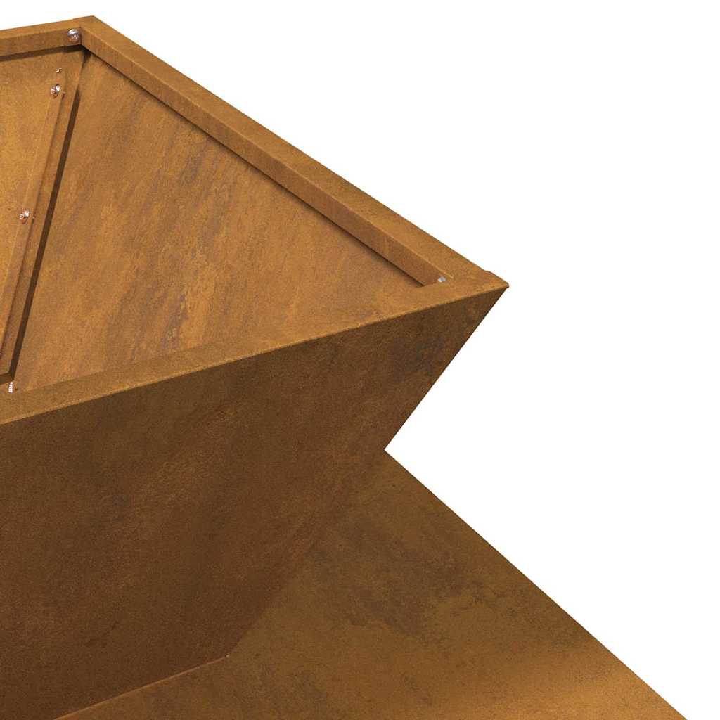vidaXL Fire Pit Rusty 50 x 50 x 40 cm Weathering steel