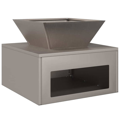 vidaXL Fire Pit Rusty 50 x 50 x 40 cm Weathering steel