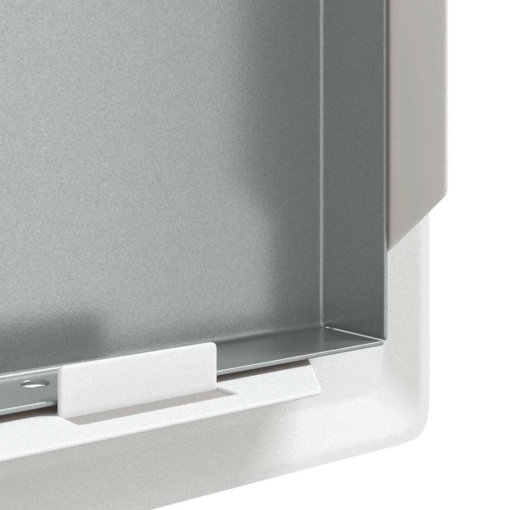 vidaXL Access Panel 2 pcs White 23 x 23 x 3 cm Steel