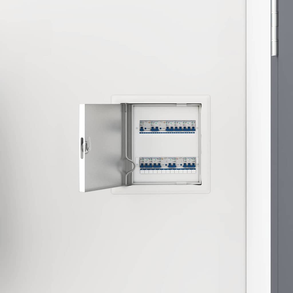 vidaXL Access Panel 2 pcs White 23 x 23 x 3 cm Steel