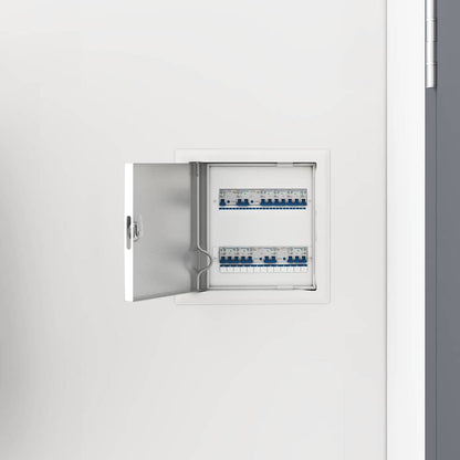 vidaXL Access Panel 2 pcs White 23 x 23 x 3 cm Steel