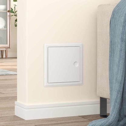 vidaXL Access Panel 2 pcs White 23 x 23 x 3 cm Steel