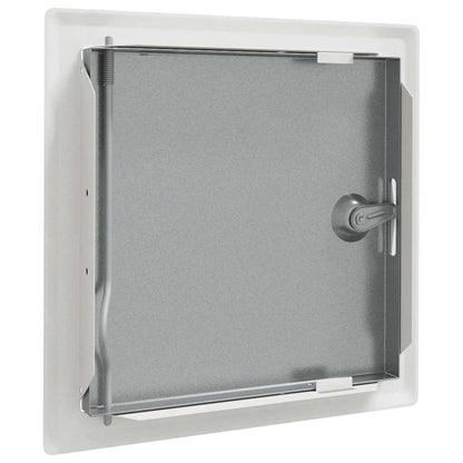 vidaXL Access Panel 2 pcs White 23 x 23 x 3 cm Steel