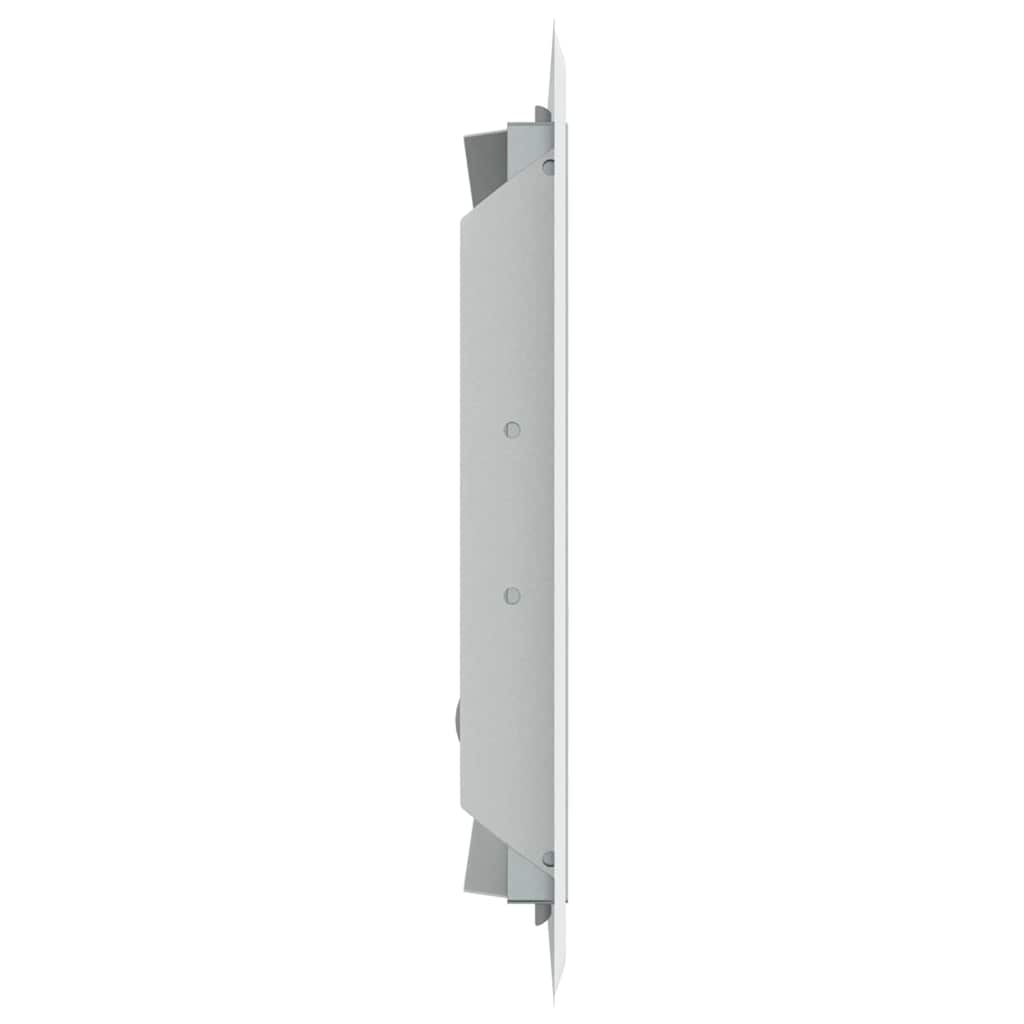 vidaXL Access Panel 2 pcs White 23 x 23 x 3 cm Steel