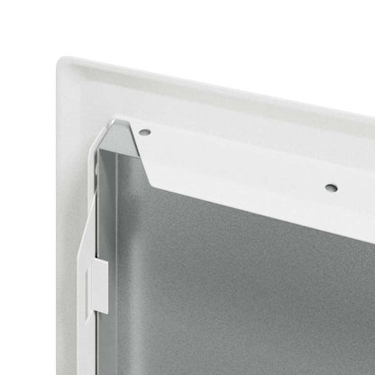 vidaXL Access Panel White 33.5 x 23 x 3 cm Steel