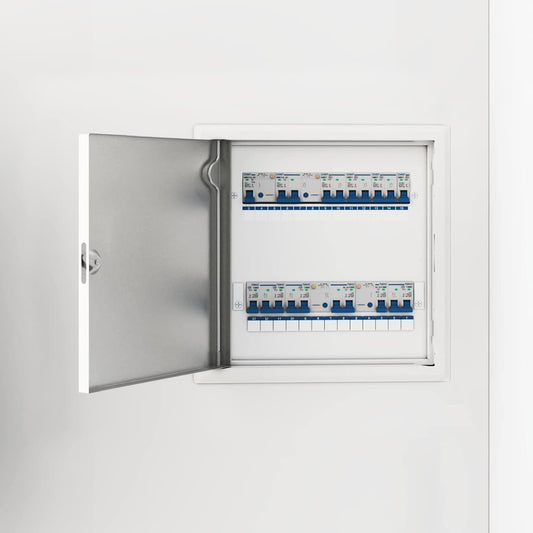 vidaXL Access Panel White 33 x 33 x 3 cm Steel