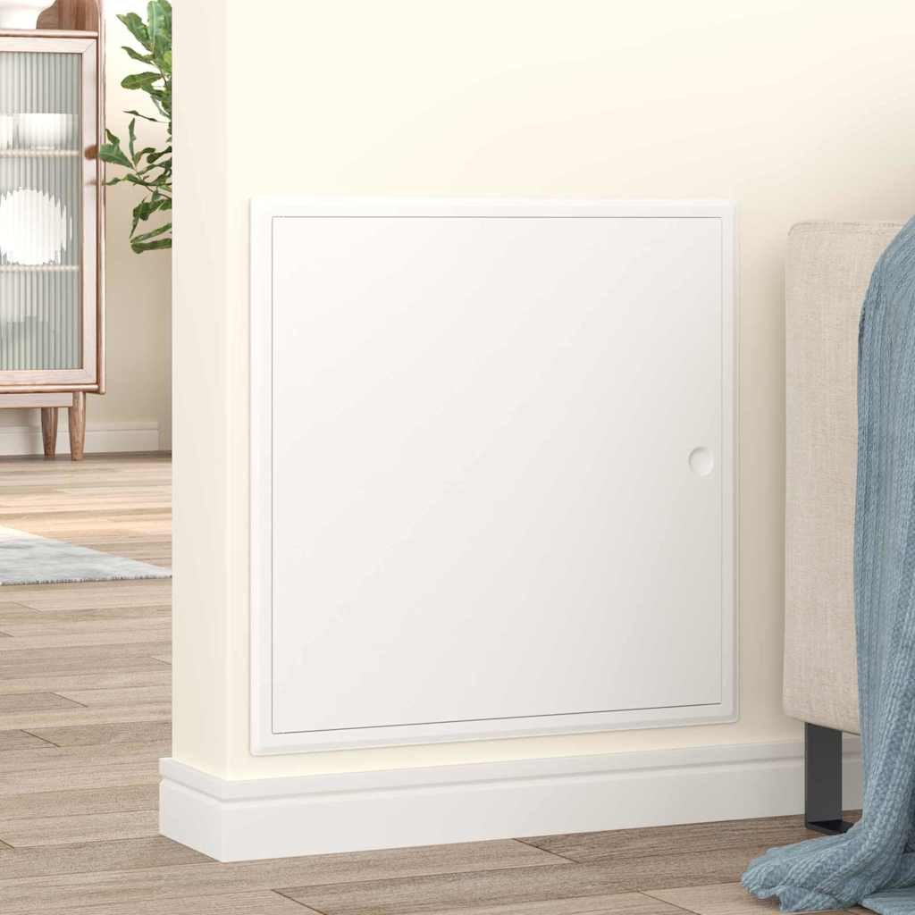 vidaXL Access Panel White 53 x 53 x 3 cm Steel