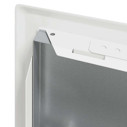 vidaXL Access Panel 2 pcs White 23 x 23 x 3 cm Steel