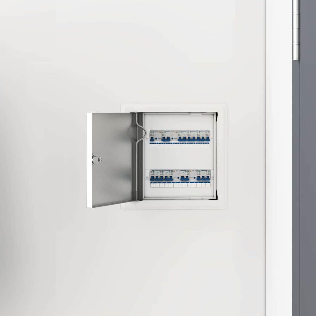 vidaXL Access Panel 2 pcs White 23 x 23 x 3 cm Steel