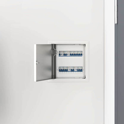 vidaXL Access Panel 2 pcs White 23 x 23 x 3 cm Steel