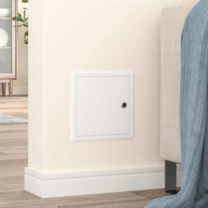 vidaXL Access Panel 2 pcs White 23 x 23 x 3 cm Steel