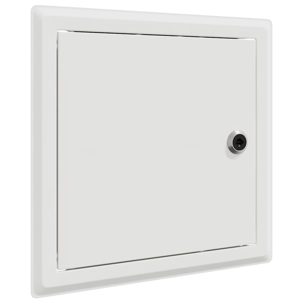 vidaXL Access Panel 2 pcs White 23 x 23 x 3 cm Steel