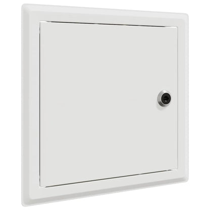 vidaXL Access Panel 2 pcs White 23 x 23 x 3 cm Steel