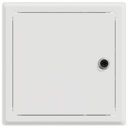 vidaXL Access Panel 2 pcs White 23 x 23 x 3 cm Steel