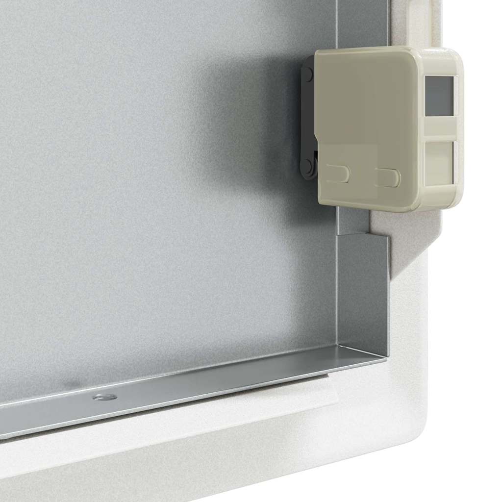 vidaXL Access Panel 2 pcs White 23 x 23 x 3 cm Steel