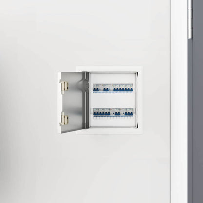 vidaXL Access Panel 2 pcs White 23 x 23 x 3 cm Steel