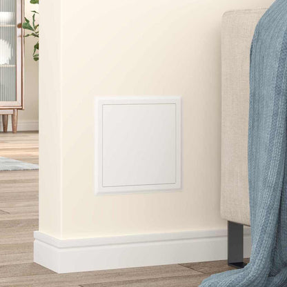 vidaXL Access Panel 2 pcs White 23 x 23 x 3 cm Steel
