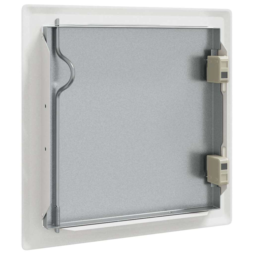 vidaXL Access Panel 2 pcs White 23 x 23 x 3 cm Steel