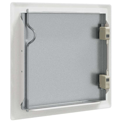 vidaXL Access Panel 2 pcs White 23 x 23 x 3 cm Steel