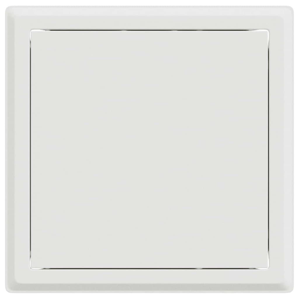 vidaXL Access Panel 2 pcs White 23 x 23 x 3 cm Steel