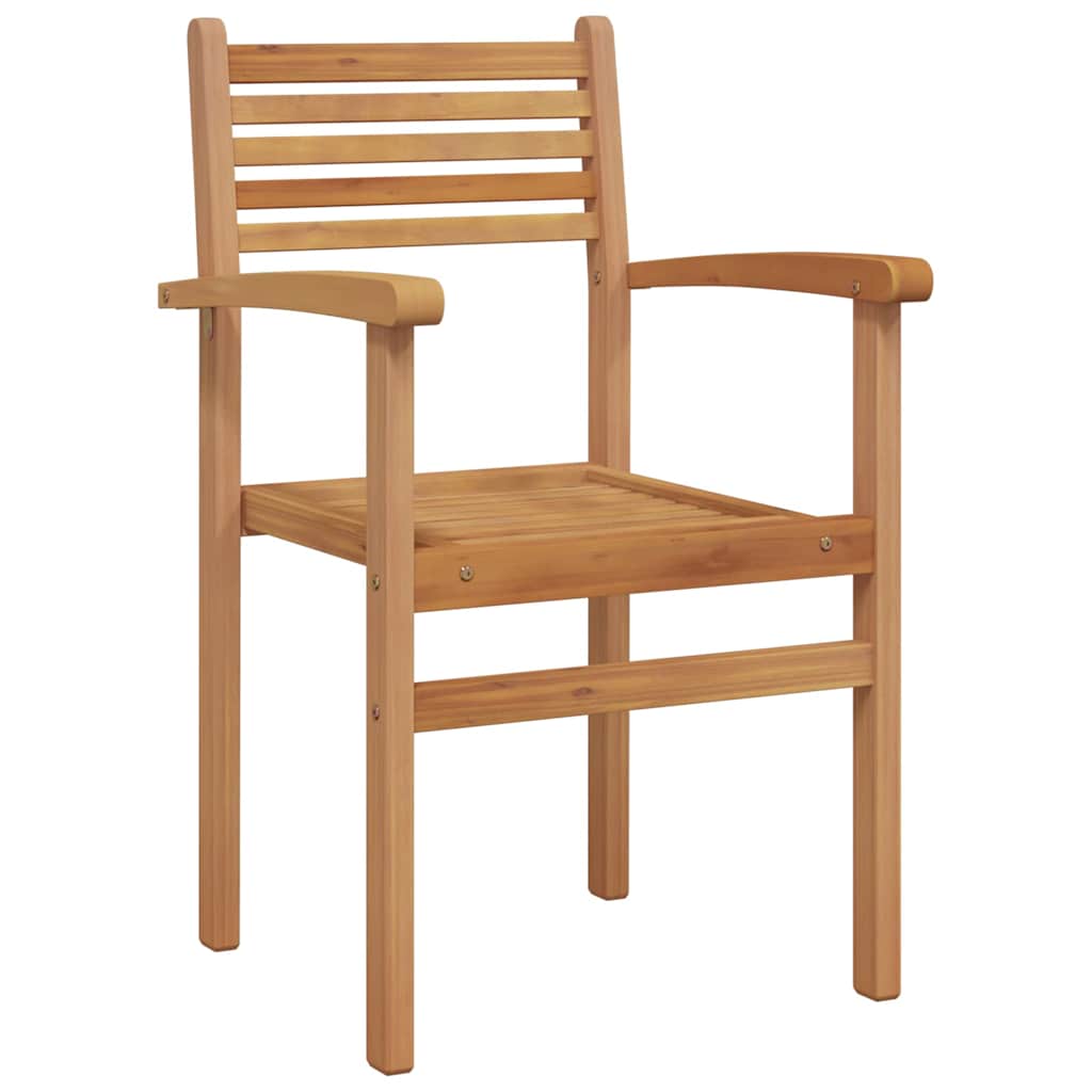 vidaXL Garden Dining Set 5 pcs Natural Solid Acacia Wood