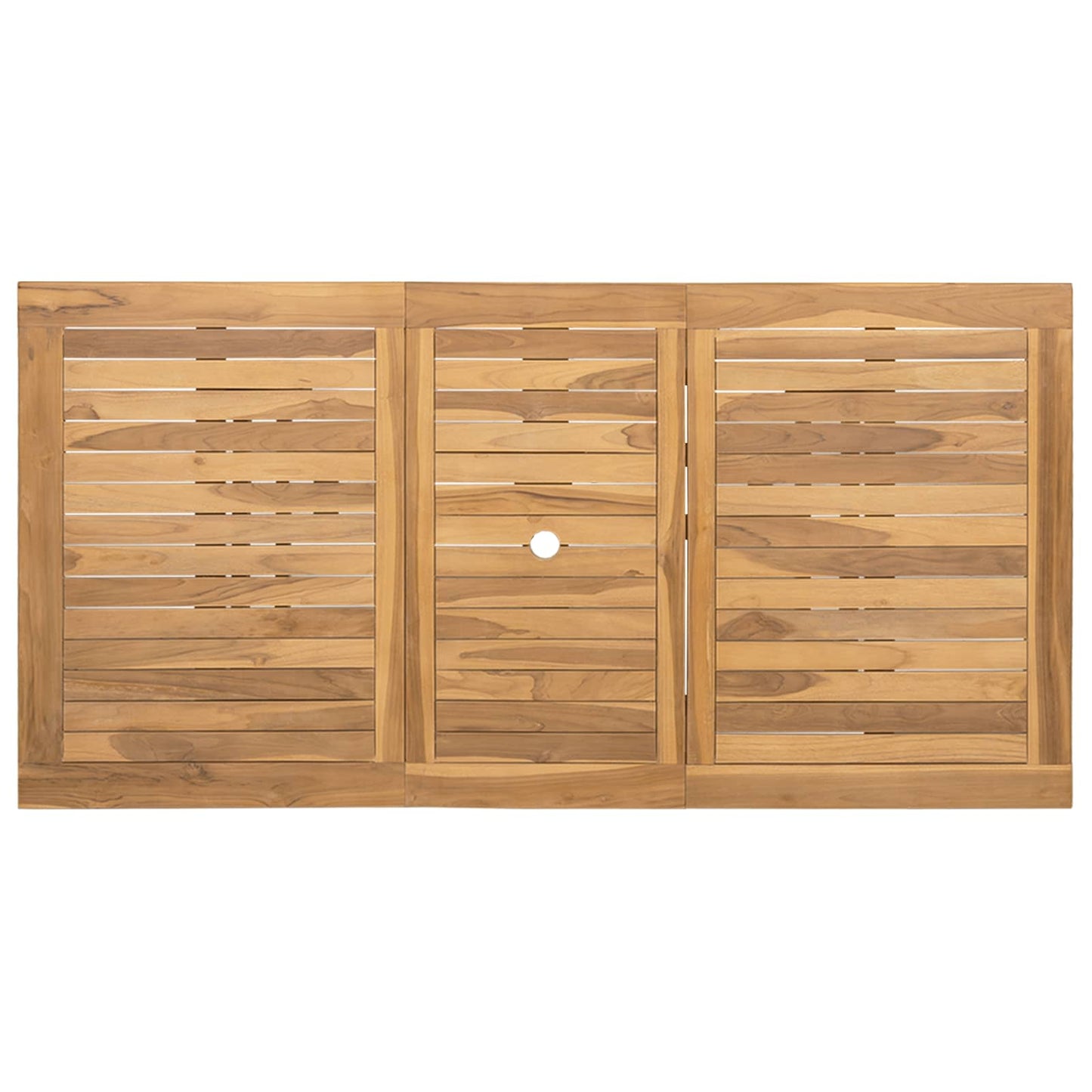 vidaXL Garden Dining Set 9 pcs Brown Solid Teak Wood