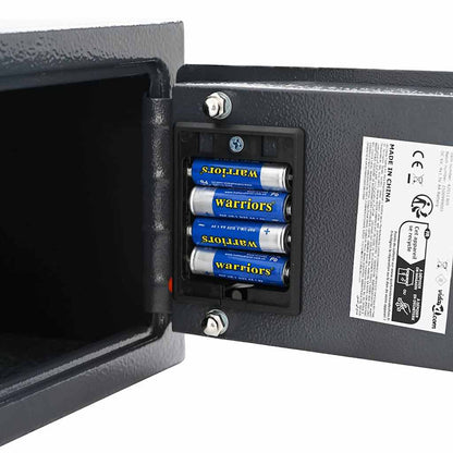 vidaXL Digital Safe with Lock Dark grey 23 x 17 x 17 cm Steel