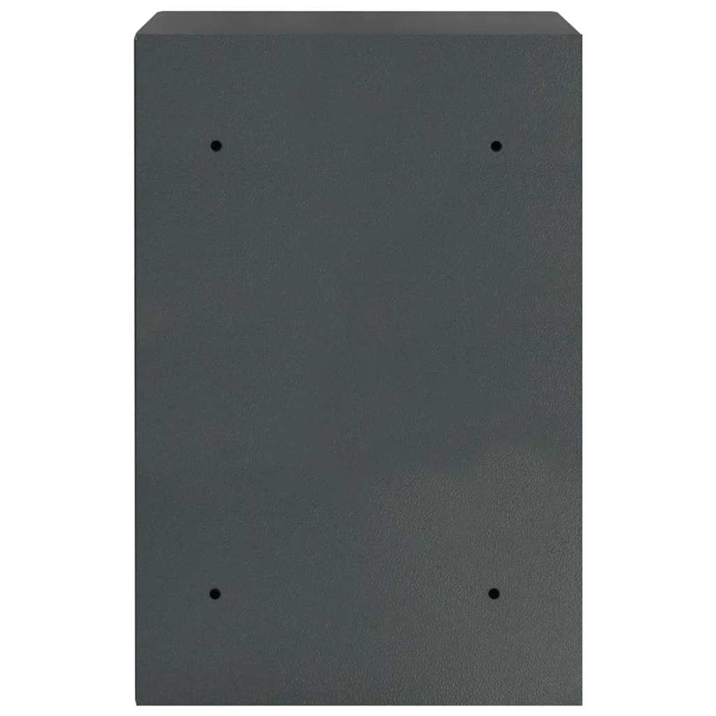 vidaXL Digital Safe with Lock Dark grey 40 x 35 x 60 cm Steel
