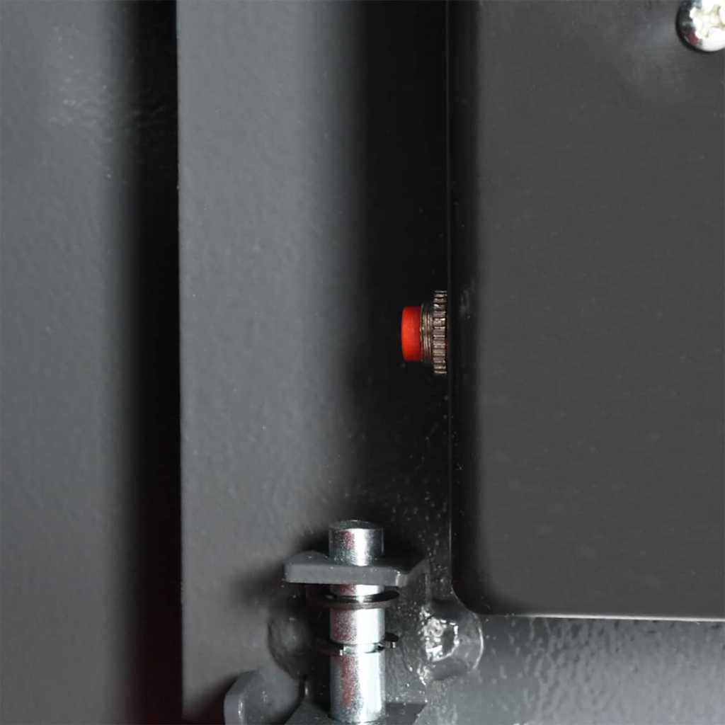 vidaXL Digital Safe with Lock Dark grey 35 x 25 x 25 cm Steel