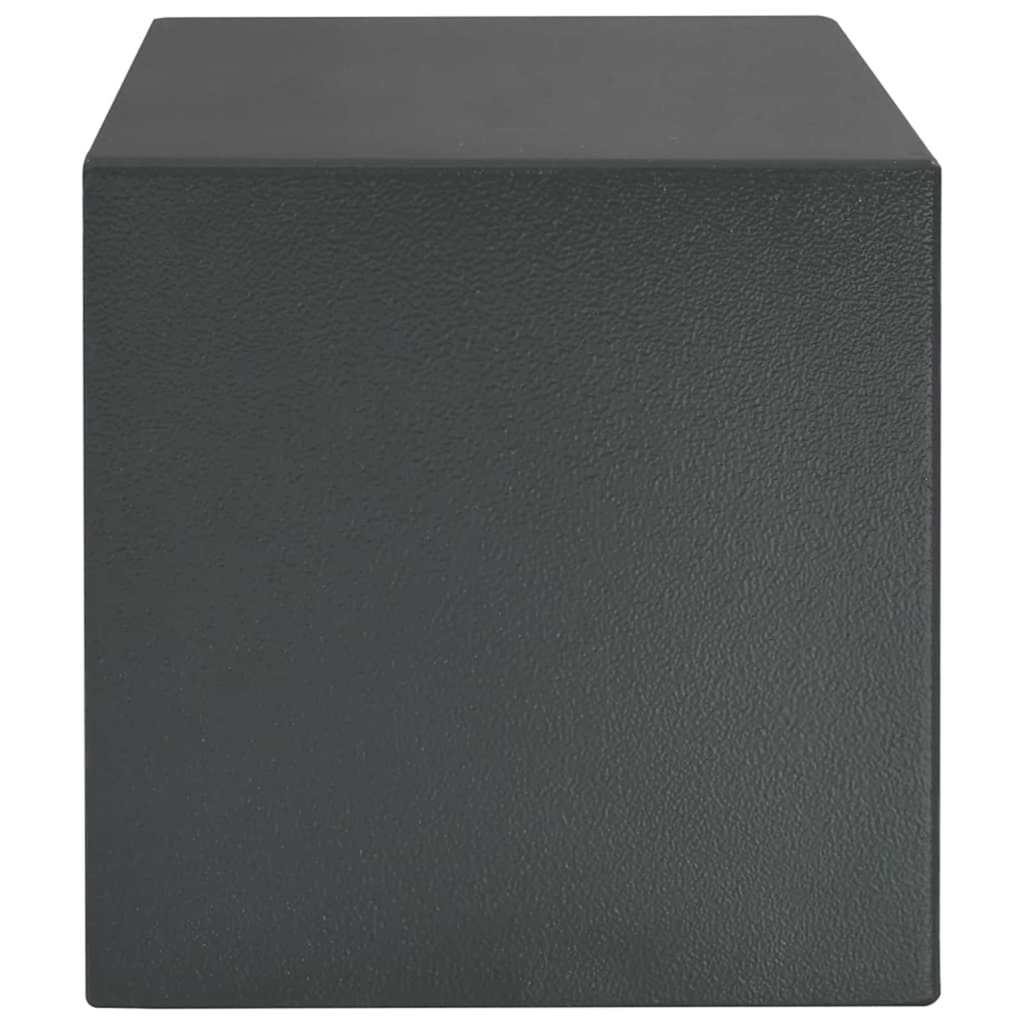 vidaXL Digital Safe with Lock Dark grey 35 x 25 x 25 cm Steel