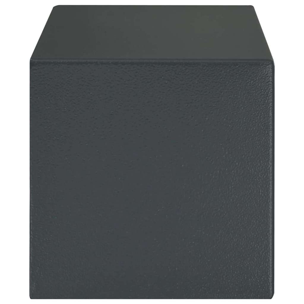 vidaXL Safe Box with Lock Dark grey 31 x 20 x 20 cm Steel