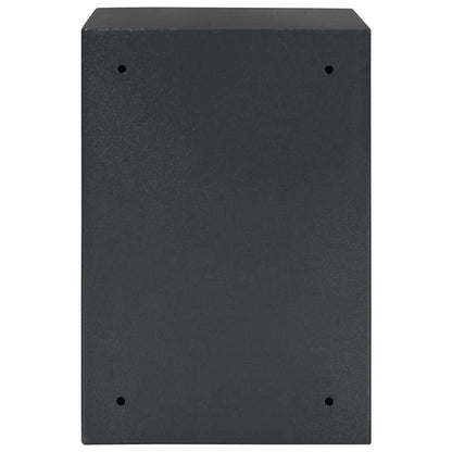 vidaXL Safe Box with Lock Dark grey 35 x 31 x 50 cm Steel