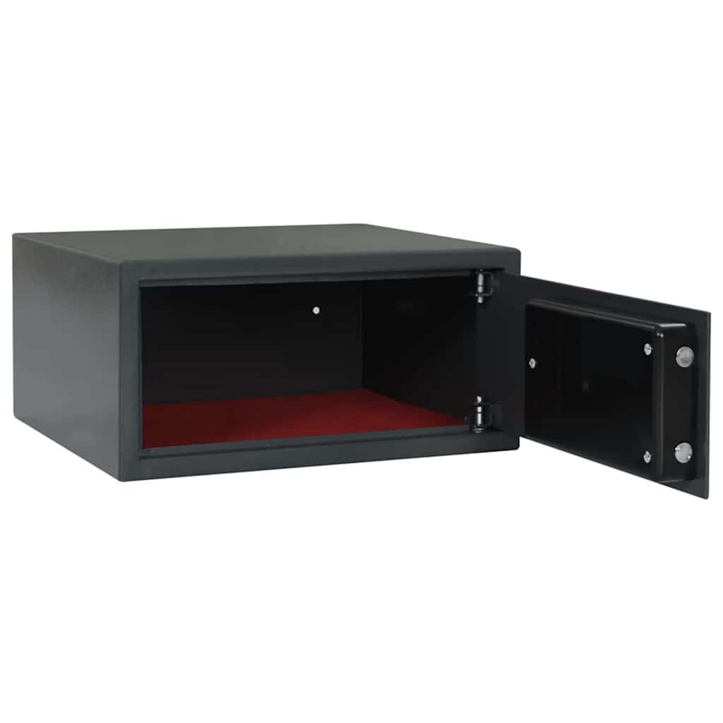 vidaXL Digital Safe with Lock Dark grey 42 x 37 x 20 cm Steel