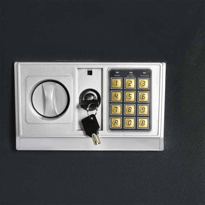 vidaXL Digital Safe with Lock Dark grey 35 x 31 x 80 cm Steel