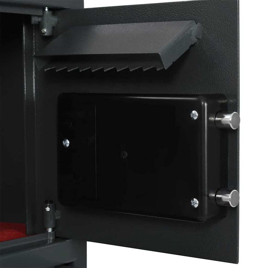 vidaXL Digital Safe with Lock Dark grey 35 x 31 x 80 cm Steel