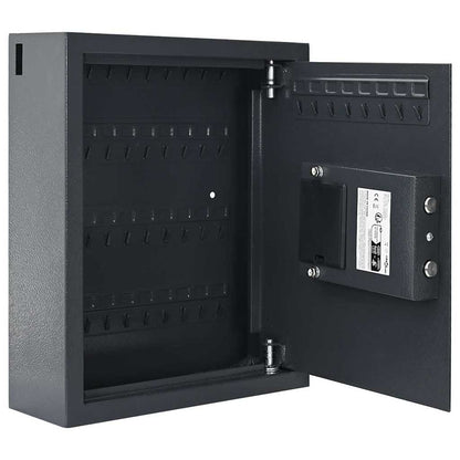 vidaXL Digital Safe with Lock Dark grey 30 x 10 x 36.5 cm Steel