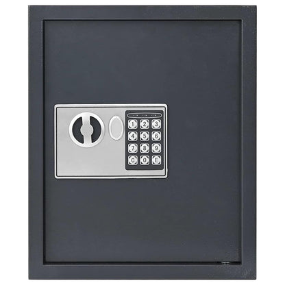 vidaXL Digital Safe with Lock Dark grey 30 x 10 x 36.5 cm Steel
