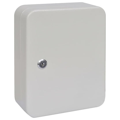 vidaXL Key Box with Lock Ivory 20 x 7.5 x 25 cm Steel