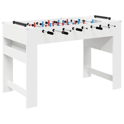 vidaXL Foosball Table White 125 x 60.5 x 80 cm Engineered Wood