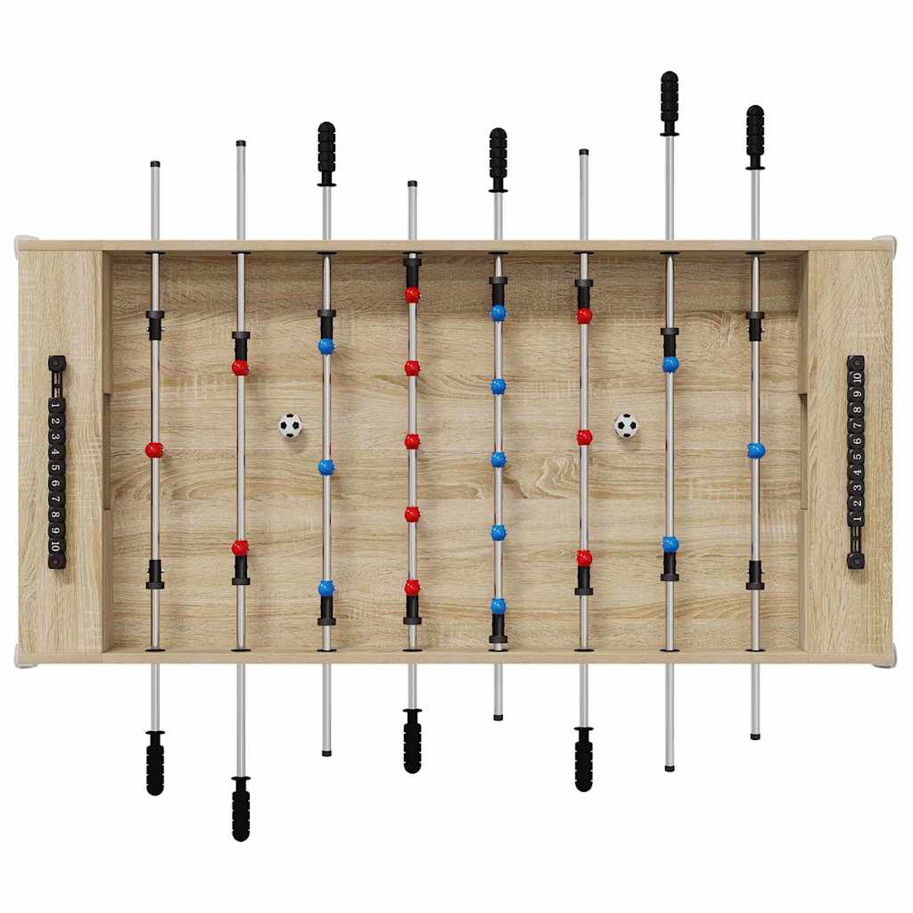 vidaXL Foosball Table Sonoma Oak 125 x 60.5 x 80 cm Engineered Wood