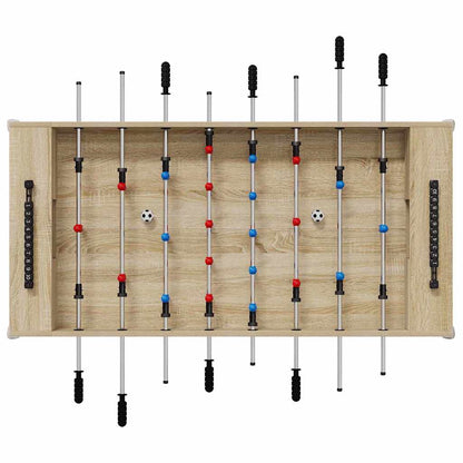 vidaXL Foosball Table Sonoma Oak 125 x 60.5 x 80 cm Engineered Wood