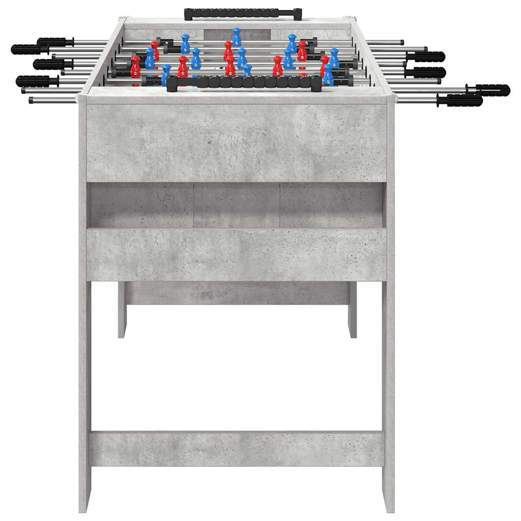 vidaXL Foosball Table Concrete Grey 125 x 60.5 x 80 cm Engineered Wood