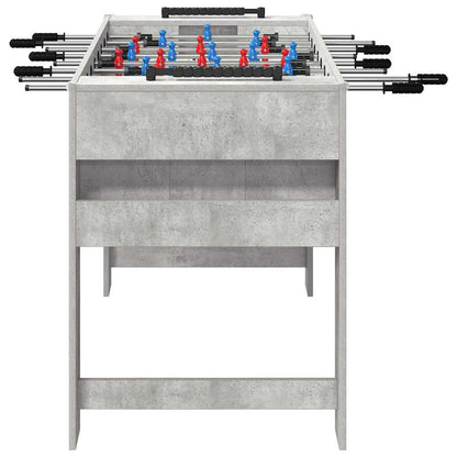 vidaXL Foosball Table Concrete Grey 125 x 60.5 x 80 cm Engineered Wood