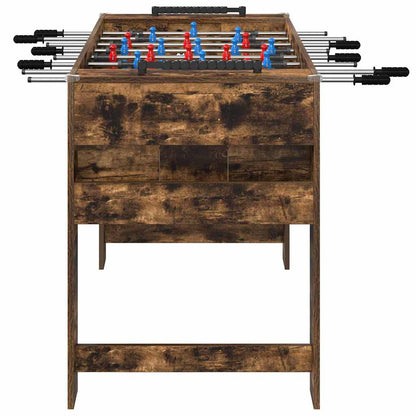 vidaXL Foosball Table Smoked Oak 125 x 60.5 x 80 cm Engineered Wood