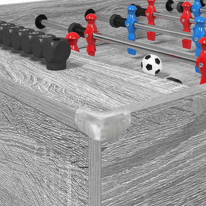 vidaXL Foosball Table Grey Sonoma 125 x 60.5 x 80 cm Engineered Wood