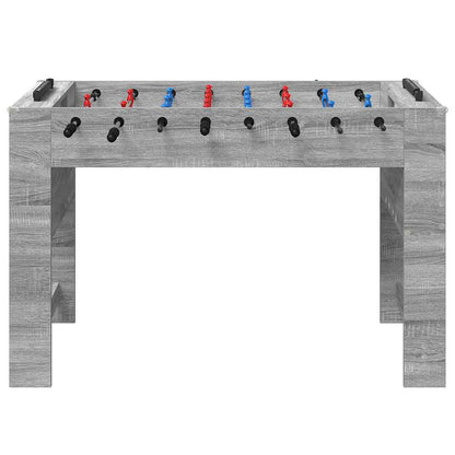 vidaXL Foosball Table Grey Sonoma 125 x 60.5 x 80 cm Engineered Wood
