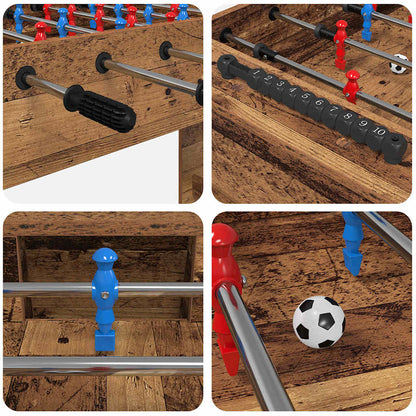 vidaXL Foosball Table Old Wood 125 x 60.5 x 80 cm Engineered Wood