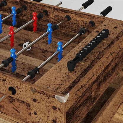 vidaXL Foosball Table Old Wood 125 x 60.5 x 80 cm Engineered Wood