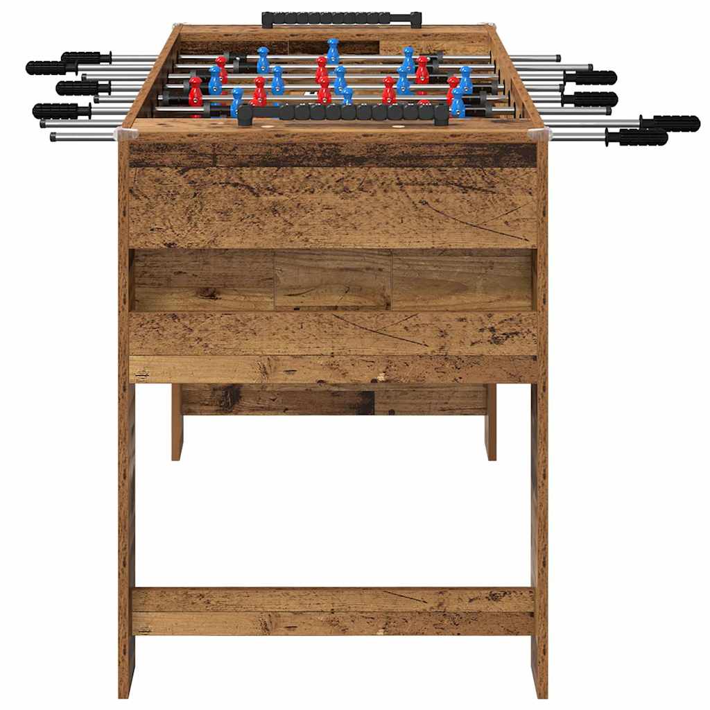 vidaXL Foosball Table Old Wood 125 x 60.5 x 80 cm Engineered Wood